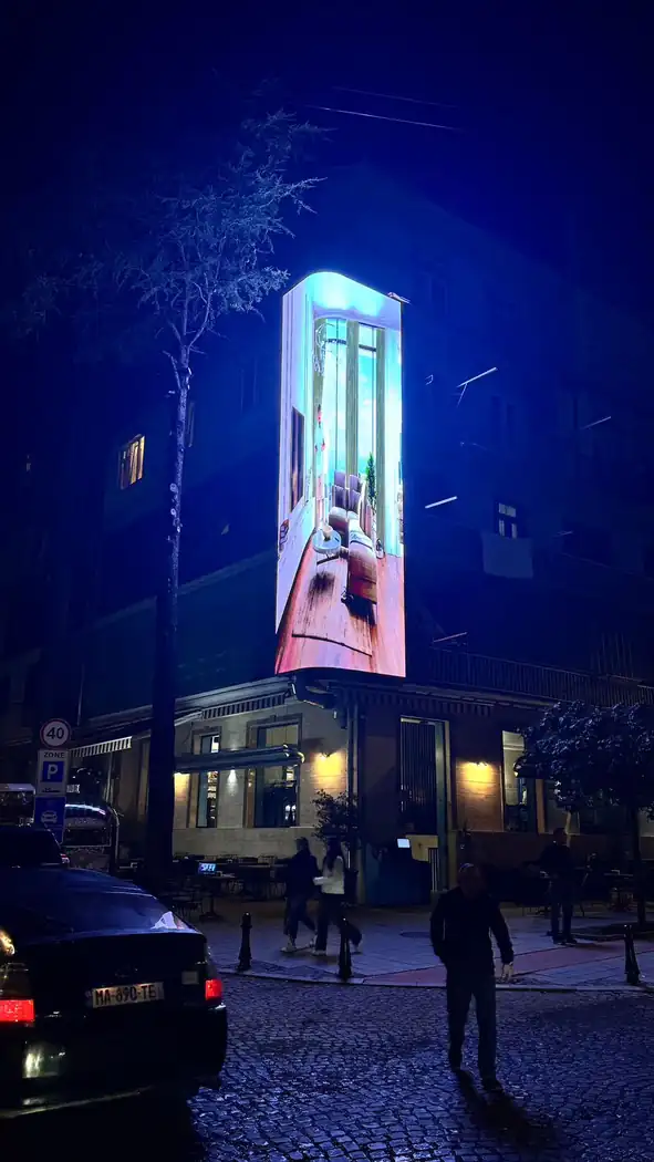 Corner-integrated LED