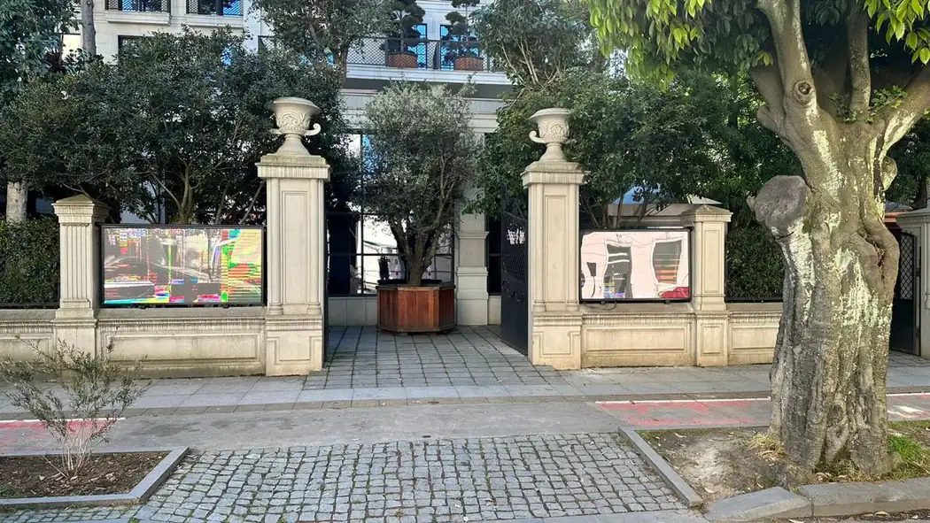 Outdoor digital display pair