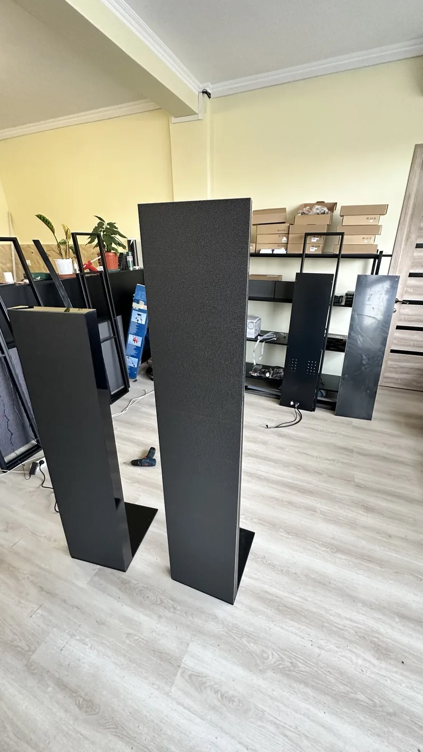 LED pillar equipment before lighting up